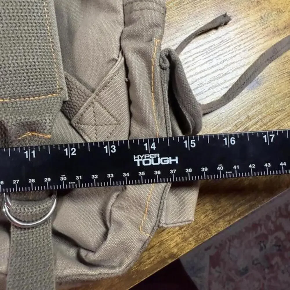 Rothco Vintage Canvas Deployment Bag 06-25-8411 Olive‎ Drab Cotton Backpack OS